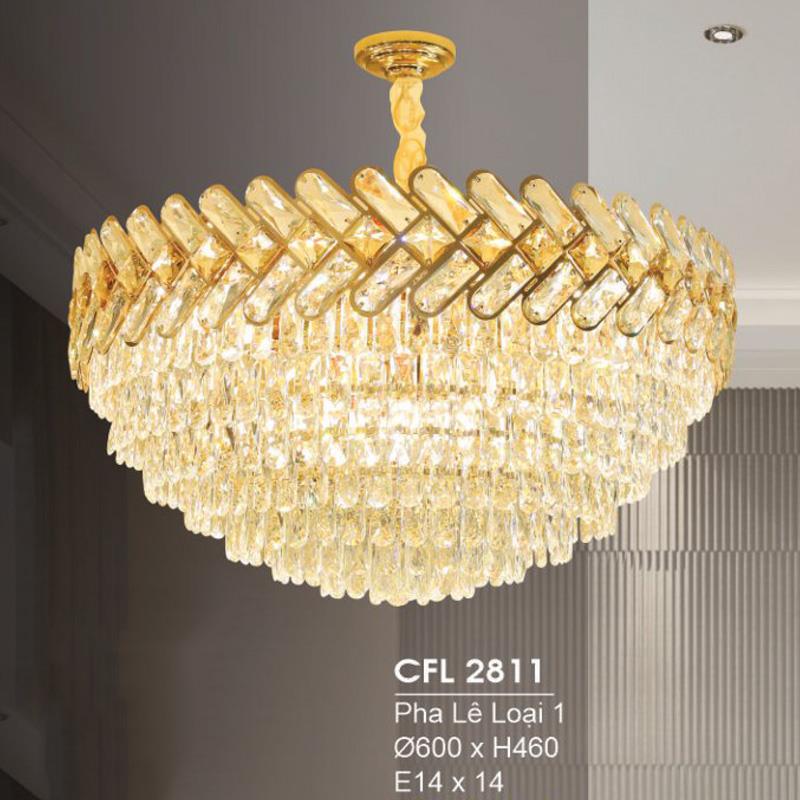 Đèn chùm pha lê Ø600*H460, E14*14