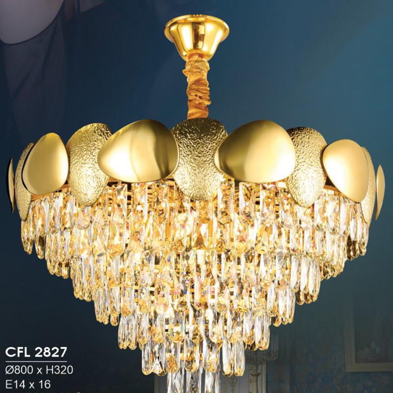 Đèn chùm pha lê Hufa Ø800*H320 - E14*16