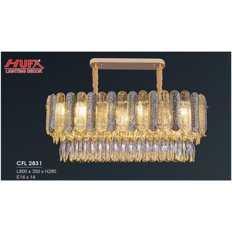 Đèn chùm pha lê Hufa L800*350*H280 - E14*14
