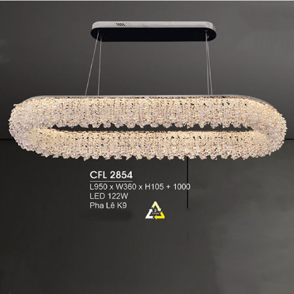 Đèn chùm pha lê Hufa L950*W360*H105+1000 LED 122W