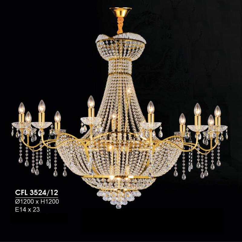 Đèn chùm pha lê Hufa Ø1200*H1200, E14*23