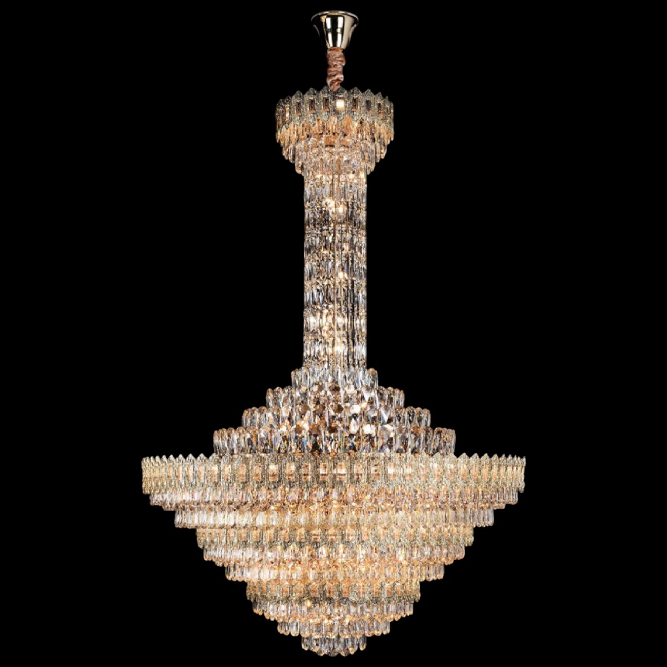 Đèn chùm pha lê Ø1200*H2000+500 - E14