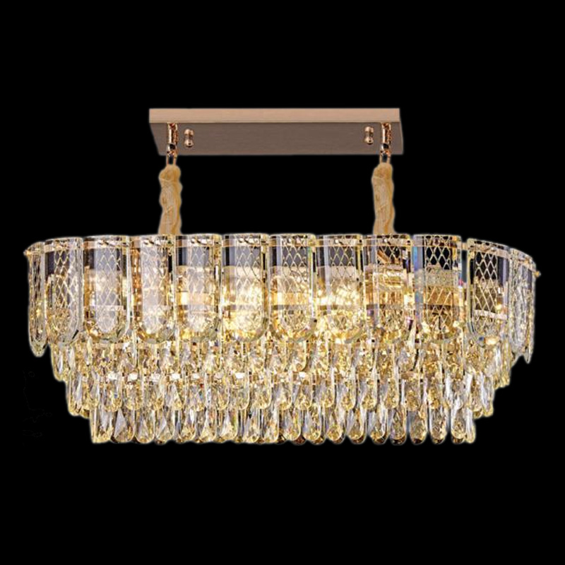 Đèn chùm pha lê Hufa L830*320*H260 - E14*12