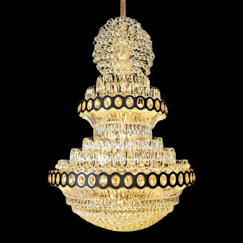 Đèn chùm pha lê Hufa Ø1200*H1800, E14*36, 467 hạt