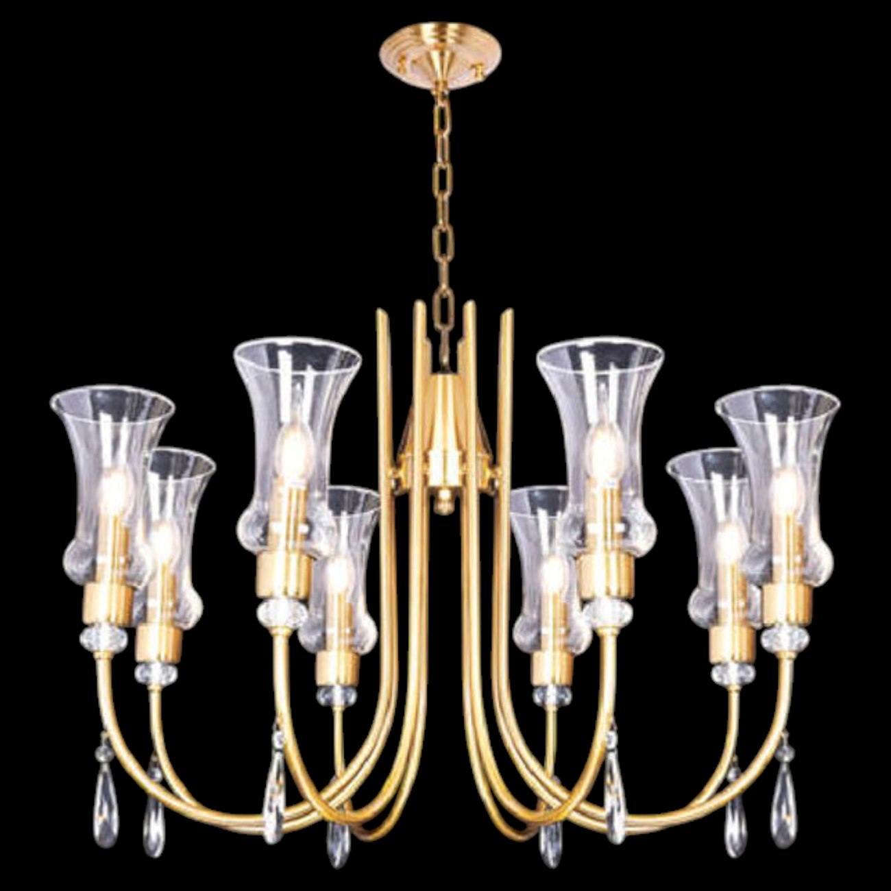 Đèn chùm nến Andora CH-8300/8 Ø700*H500 + 500 E14*8