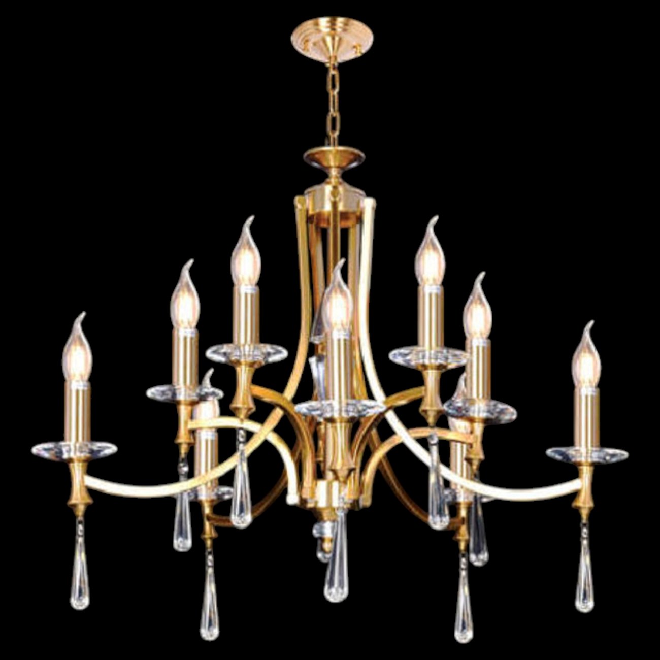 Đèn chùm nến Andora CH-8310/5+5 Ø750*H650 + 500 E14*10