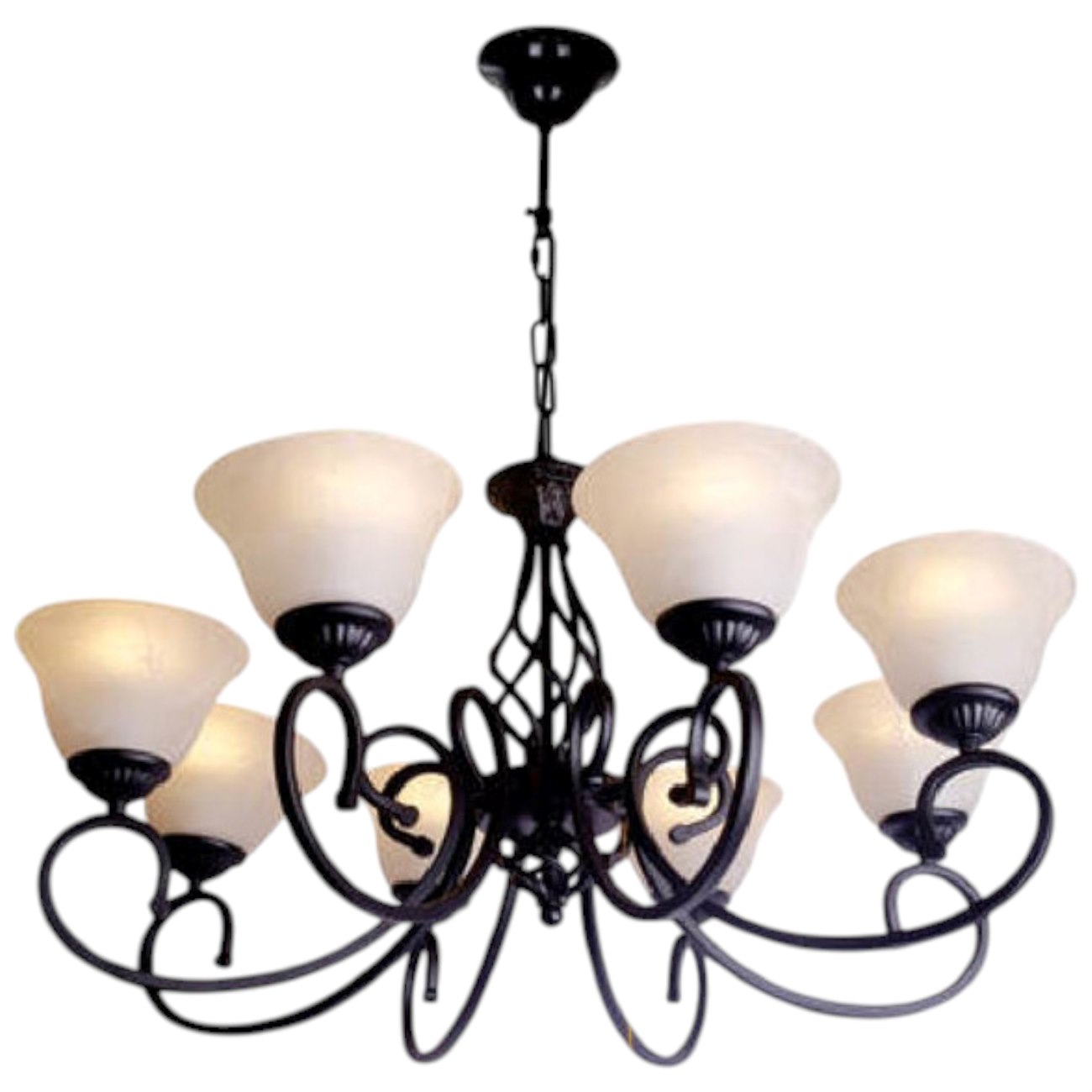 Đèn chùm thủy tinh Andora CH-8912/8 Ø700*H450 + 500 E27*8