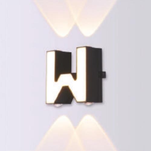 Đèn vách Led trang trí CHỮ W 12W - 3000k