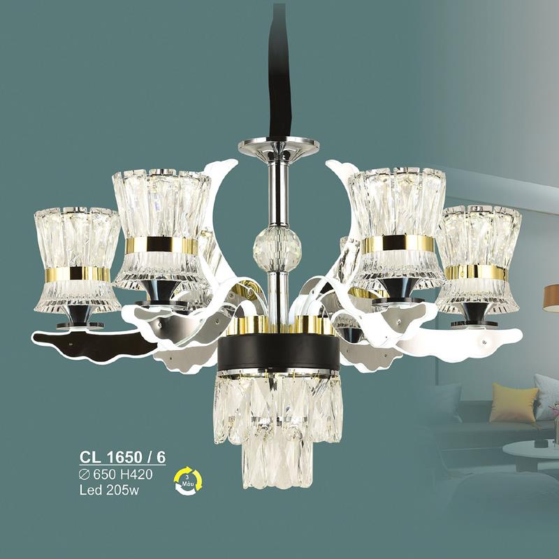 Đèn chùm LED 205W Sano Ø650*H420 - 3 màu ánh sáng