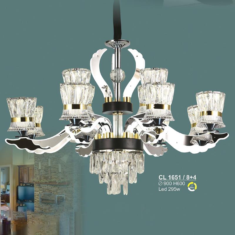 Đèn chùm LED 295W Sano Ø900*H600 - 3 màu ánh sáng