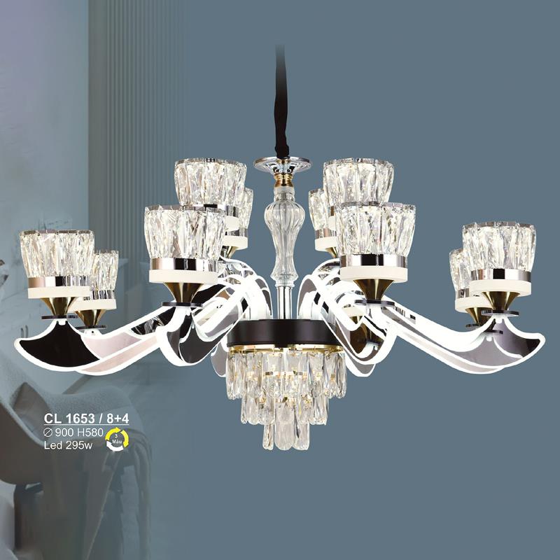 Đèn chùm LED 295W Sano Ø900*H580 - 3 màu ánh sáng