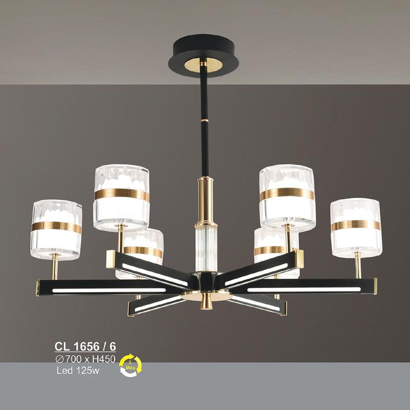 Đèn chùm LED 125W Sano Ø700*H450 - 3 màu ánh sáng