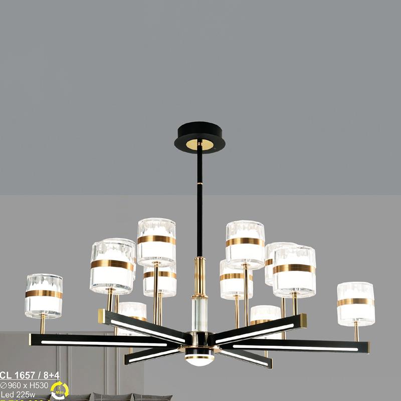 Đèn chùm LED 225W Sano Ø960*H530 - 3 màu ánh sáng