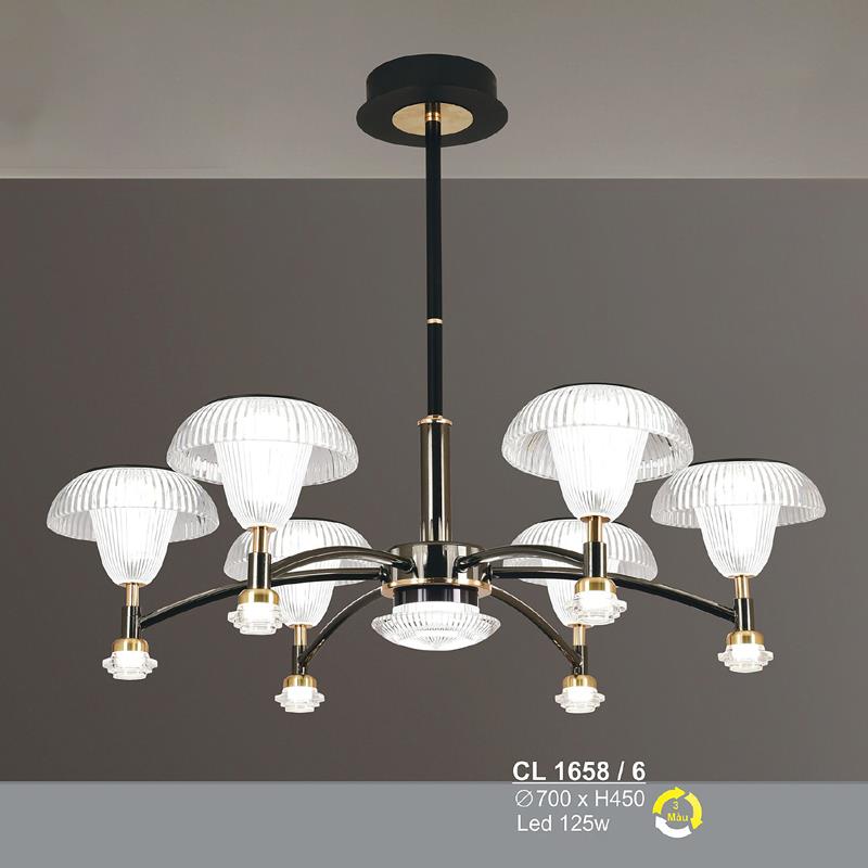 Đèn chùm LED 125W Sano Ø700*H450 - 3 màu ánh sáng