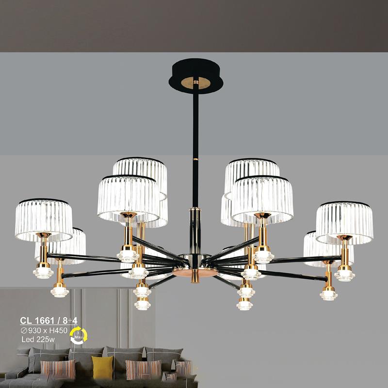 Đèn chùm LED 225W Sano Ø930*H450 - 3 màu ánh sáng