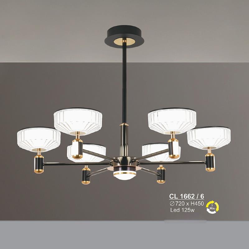 Đèn chùm LED 125W Sano Ø720*H450 - 3 màu ánh sáng