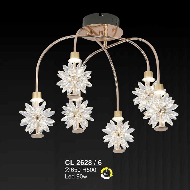 Đèn chùm led 90W Sano Ø650*H500 - 3 màu