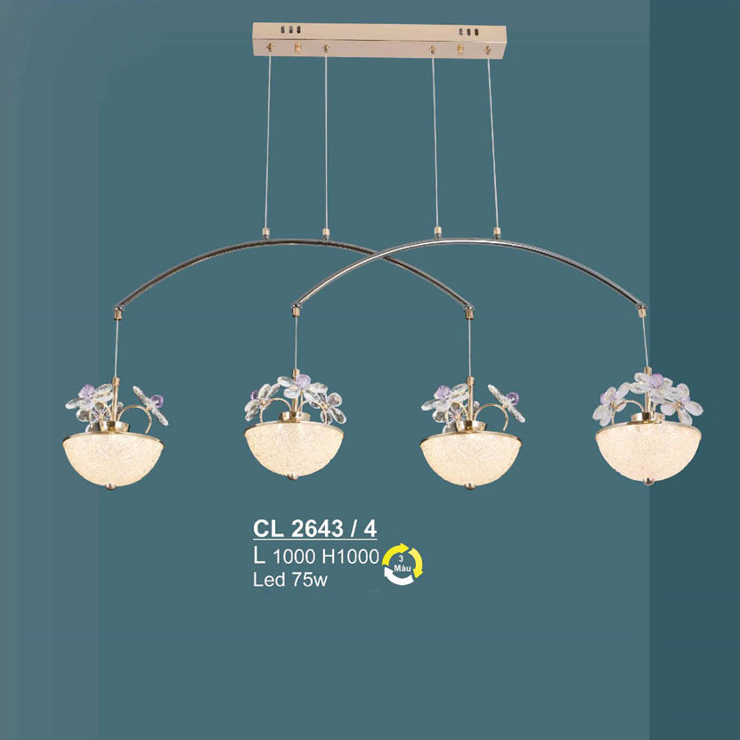 Đèn chùm led 75W Sano Ø1000*H1000 - 3 màu