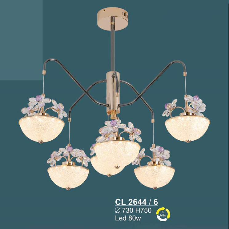 Đèn chùm led 80W Sano Ø730*H750 - 3 màu