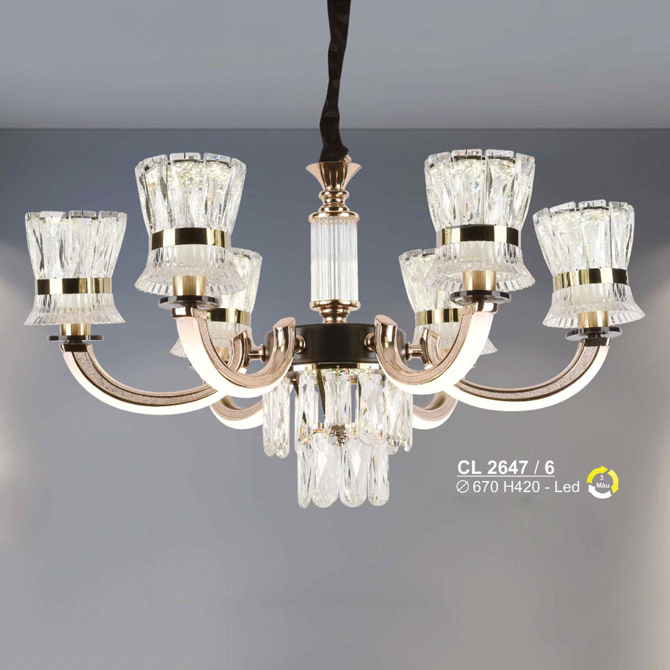 Đèn chùm led Sano Ø670*H420 - 3 màu