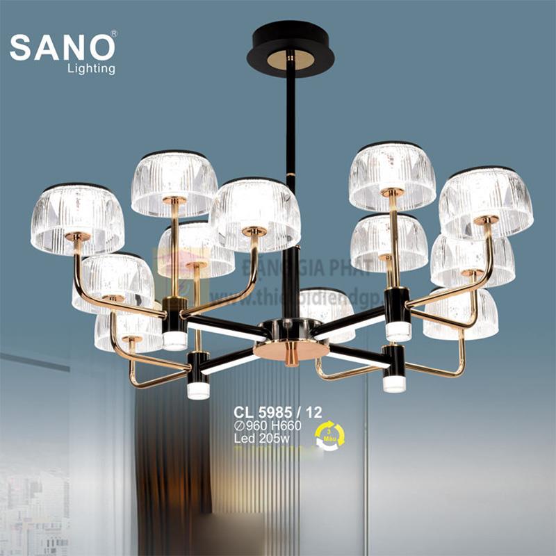 Đèn chùm Sano Led 205W - Ø960*H660 - 3 màu ánh sáng