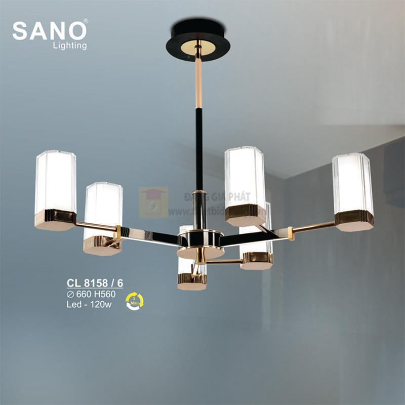Đèn chùm Sano Led 120W - Ø660*H560 - 3 màu ánh sáng