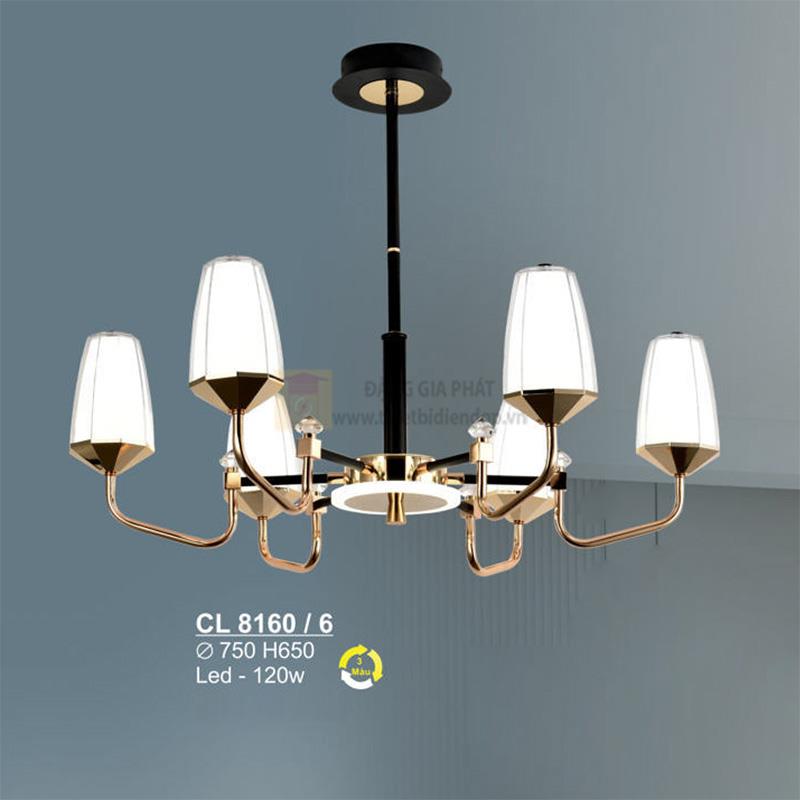 Đèn chùm Sano Led 120W - Ø750*H650 - 3 màu ánh sáng