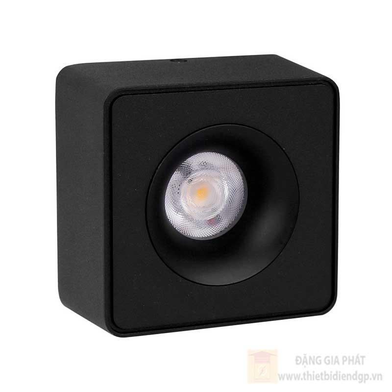Đèn ốp trần Vuông Mounted Downlight 12W vỏ đen mẫu B