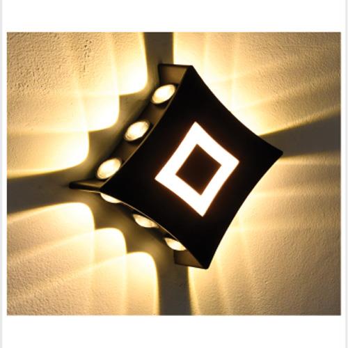 Đèn vách trang trí L180*W45*H180, COB 12W+6W - Bridgelux, Ánh sáng vàng