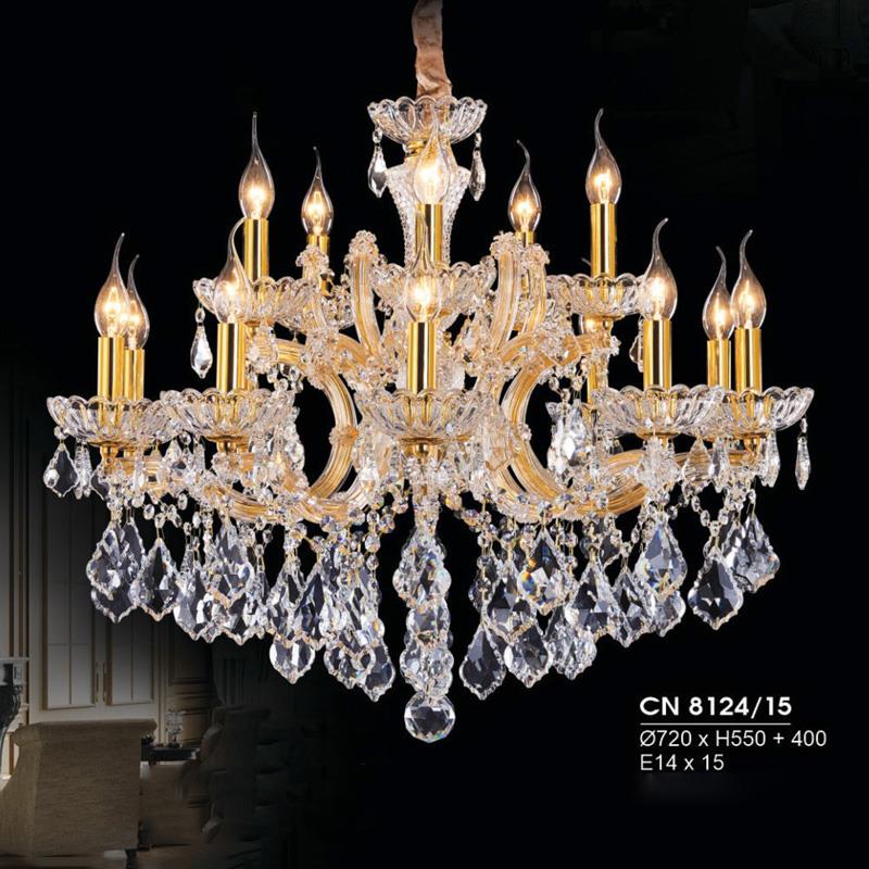 Đèn chùm nến Hufa Ø720*H550+400, E14*15