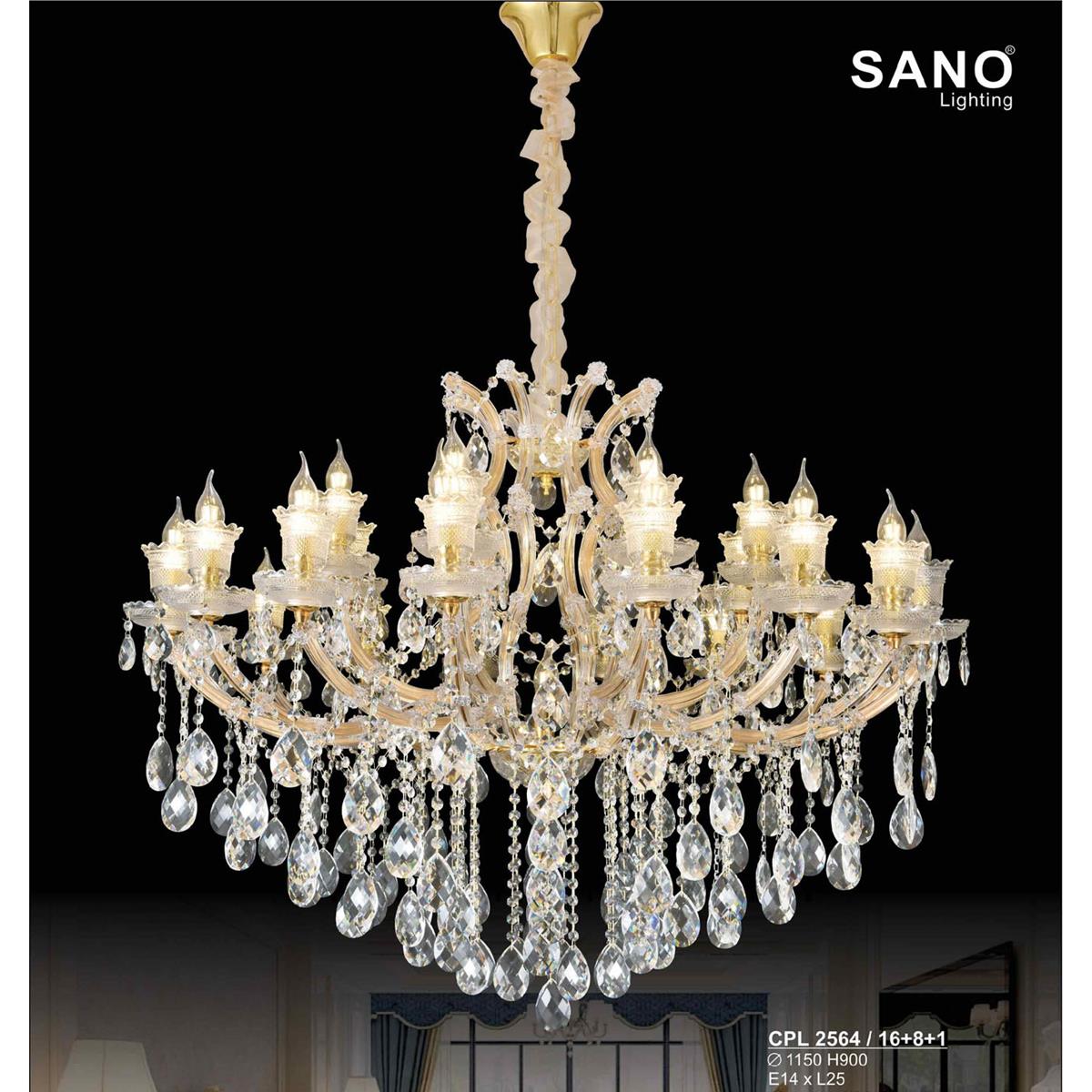 Đèn chùm pha lê SANO Ø1150*H900 - E14*L25