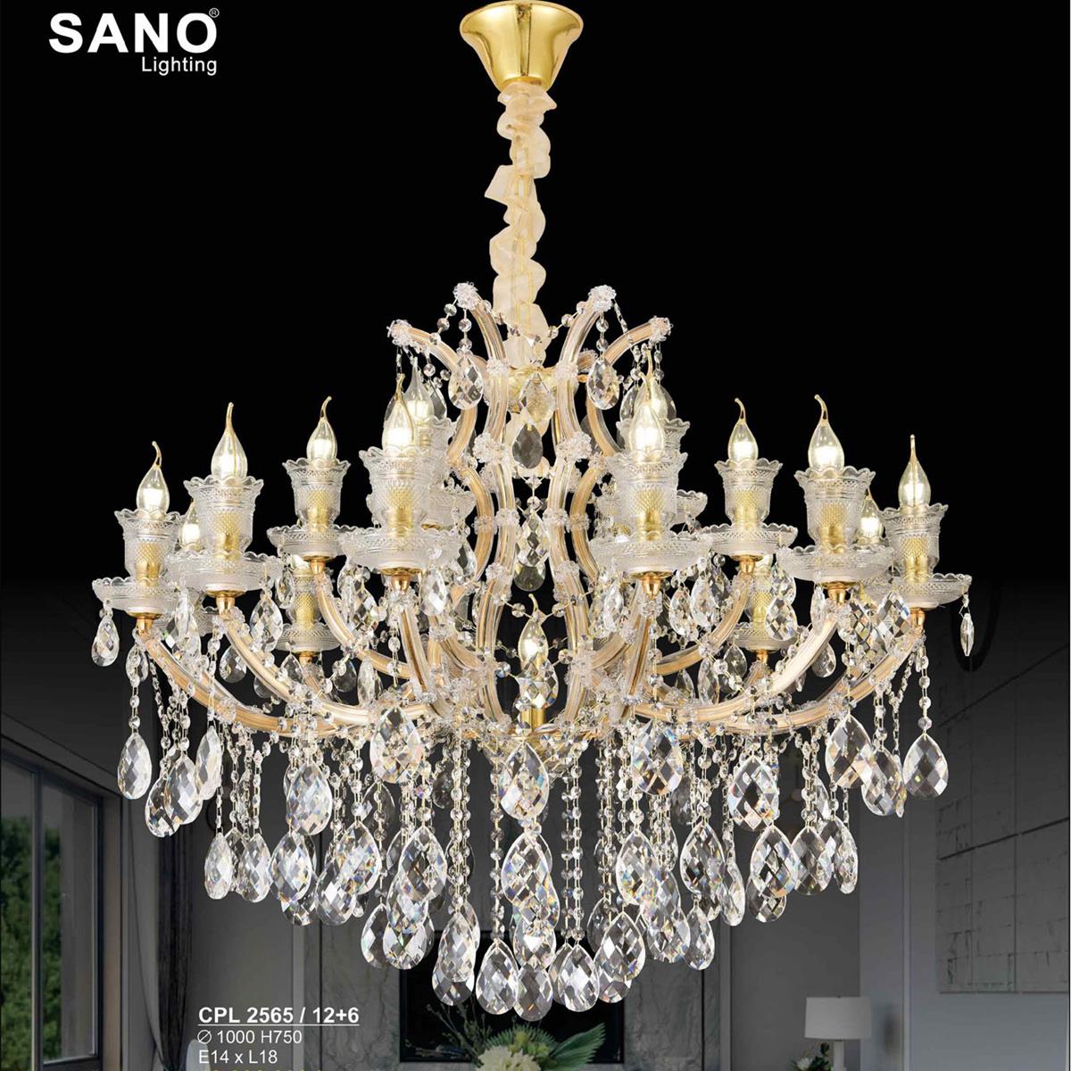 Đèn chùm pha lê SANO Ø1000*H750 - E14*L18