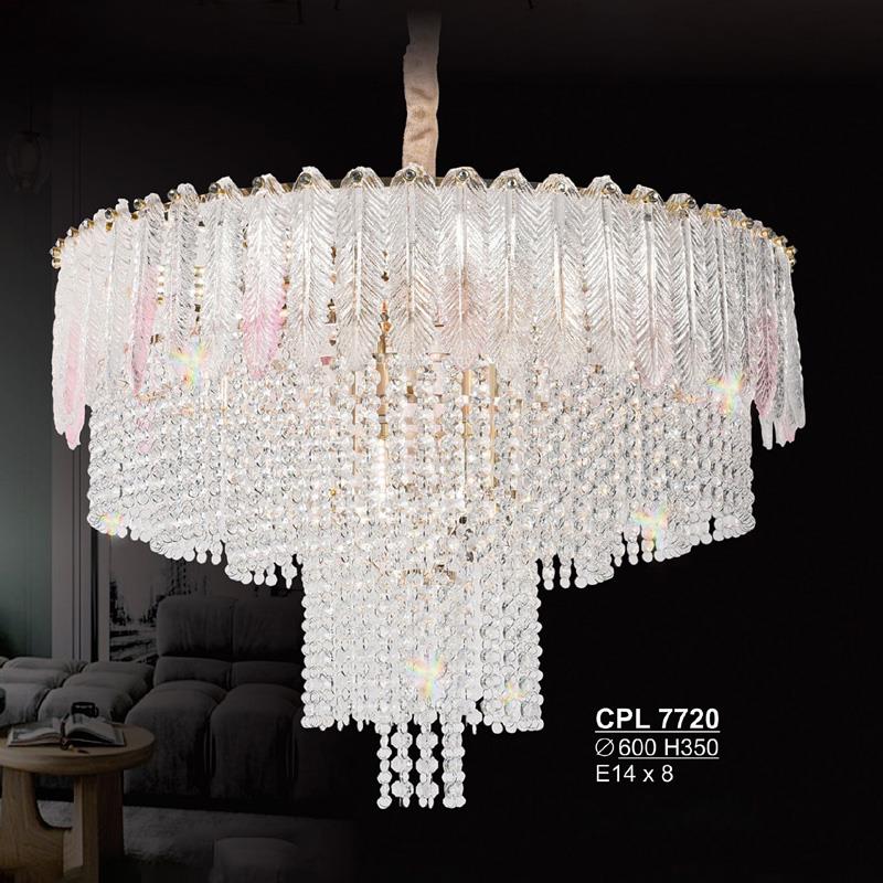 Đèn chùm pha lê Sano Ø600*L350 - E14*8