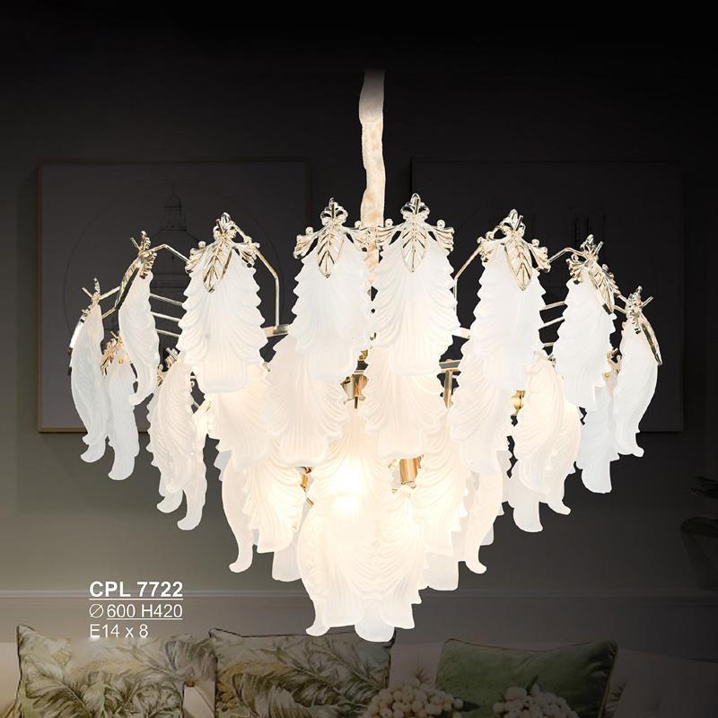 Đèn chùm pha lê Sano Ø600*L420 - E14*8