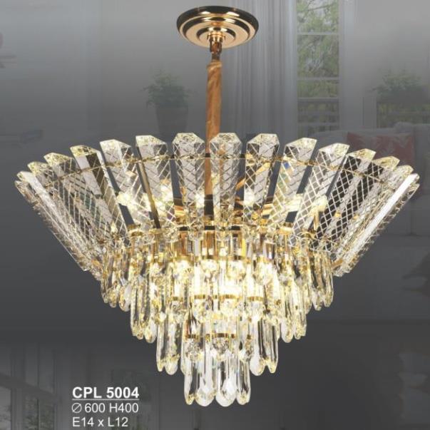 Đèn chùm pha lê Sano Ø600*H400, E14*L12