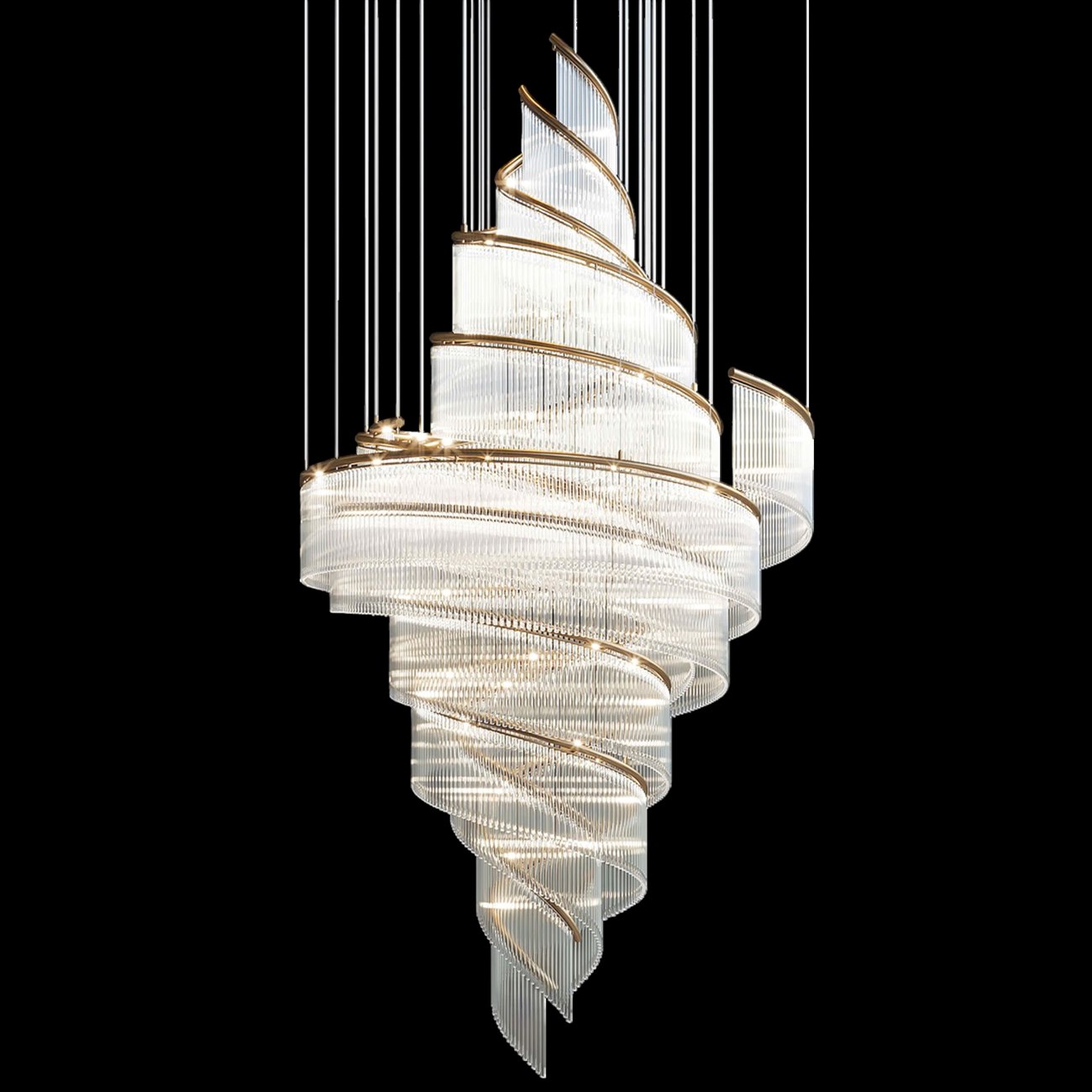 Đèn thả Pha Lê 355 Decor TPL9664 - D1200*H2800 - Bóng G4