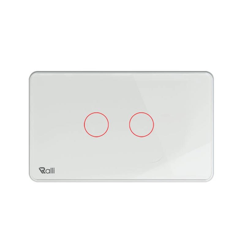 Công tắc cảm ứng 2 nút bấm chữ nhật CTCU.BLE CN.02T
