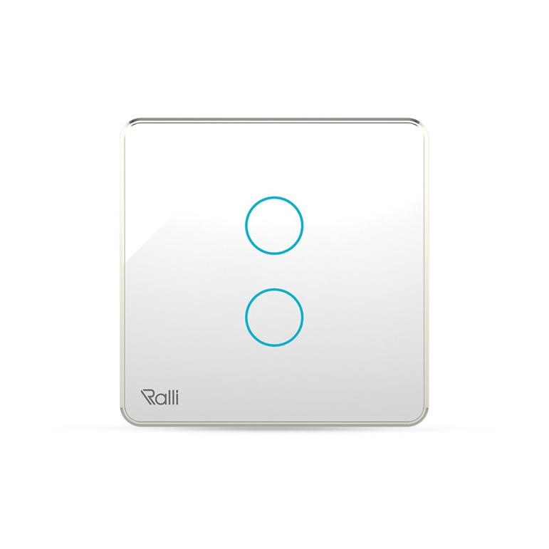 Công tắc cẳm ứng thông minh Bluetooth 2 nút bấm vuông CTCU.BLE V.02T MN