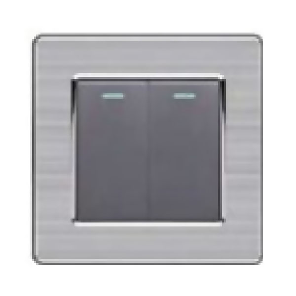 Bộ công tắc 2 nút nhấn 1 chiều DUHAL cổ điển S2 series