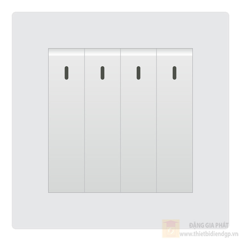 Bộ công tắc 4 nút nhấn Duhal 1 chiều cổ điển K series