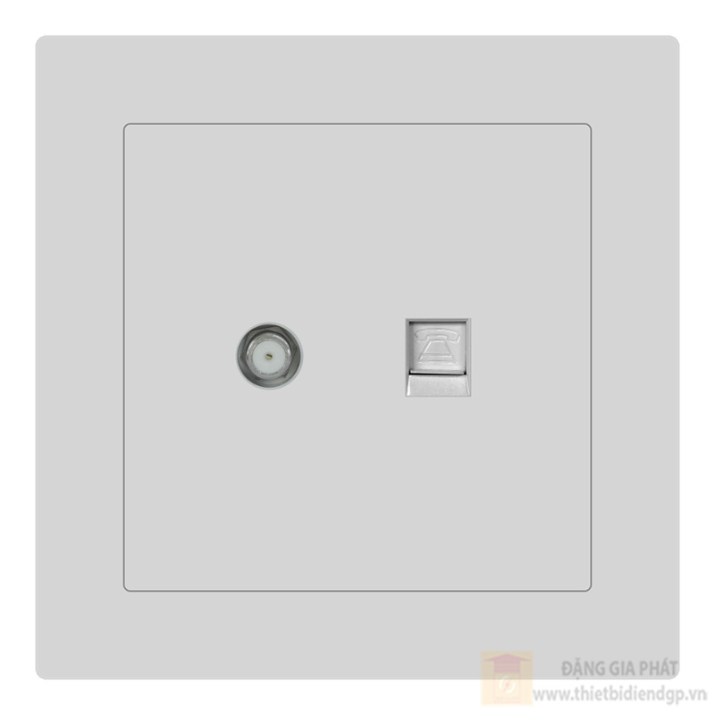 Bộ ổ cắm truyền hình vệ tinh + điện thoại Duhal cổ điển K series