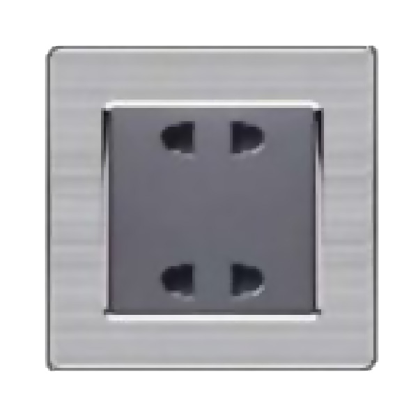 Bộ ổ cắm đôi 2 chấu DUHAL cổ điển S2 series