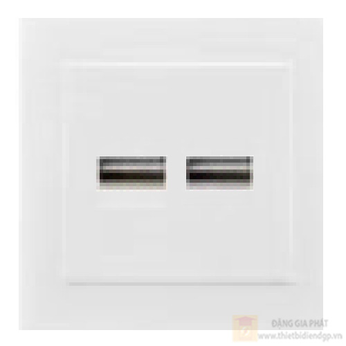 Bộ 2 ổ cắm USB duhal cổ điển K series