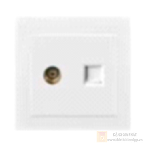 Bộ ổ cắm tivi + điện thoại duhal cổ điển K series