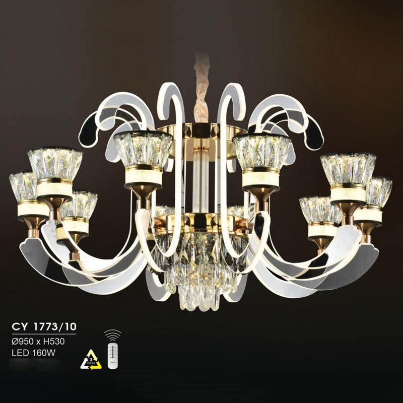 Đèn chùm Ý Hufa Ø950*H530 - LED 160W, ánh sáng 3 chế độ