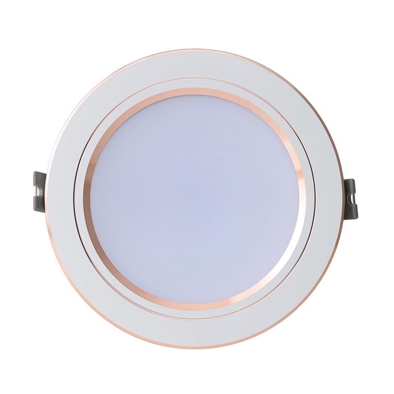Đèn Led downlight âm trần Rạng Đông đổi màu viền Vàng AT10 ĐM
