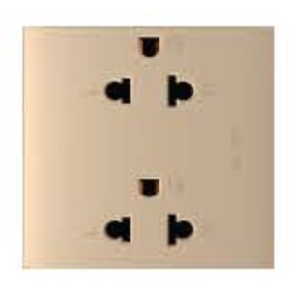 Hạt ổ cắm đôi 3 chấu ABB 16A sire 3M