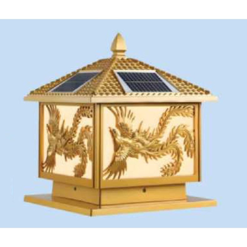 Đèn trụ cổng vuông NLMT Hufa E27
