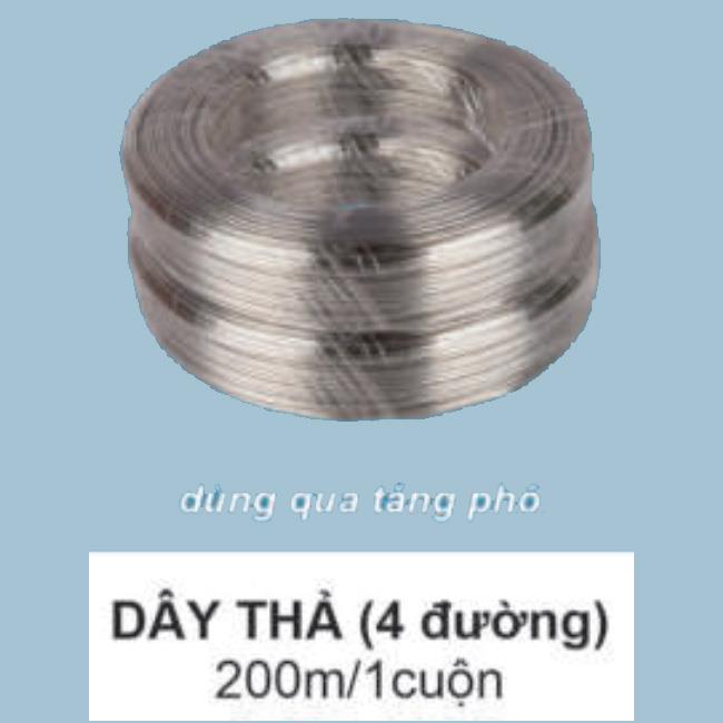 Dây thả (4 đường) 200m/cuộn