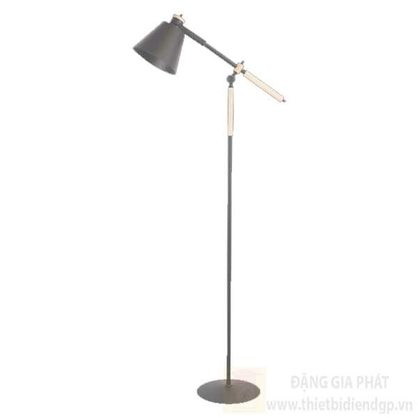 Đèn bàn Hufa Ø130*W600*H1500, E27*1, Vỏ màu đen, loại cao